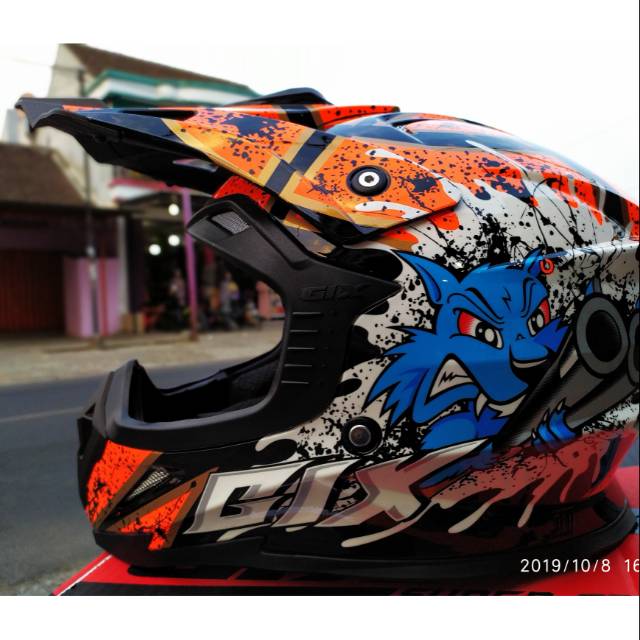 HELM GIX CROSS FULL FAICE BLACK