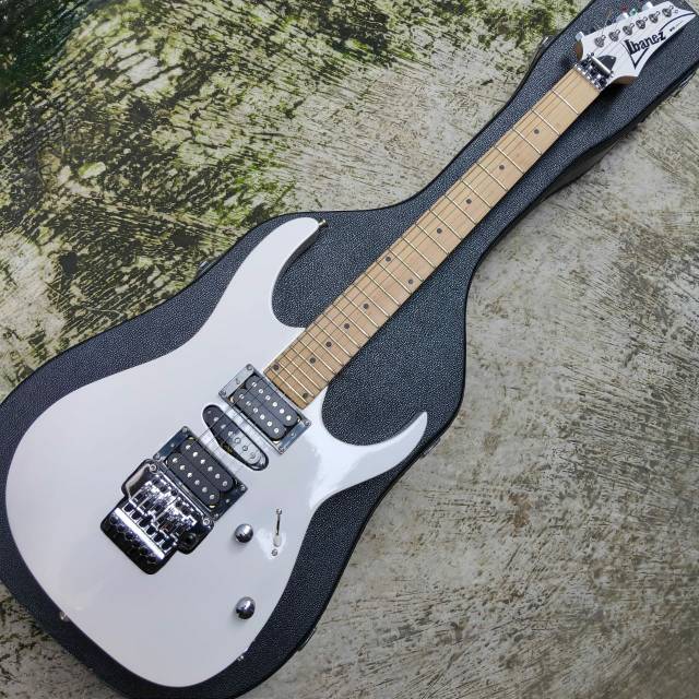 Gitar Elektrik Ibanez RG series custom warna Putih glossy tremolo updown cocok utk semua genre