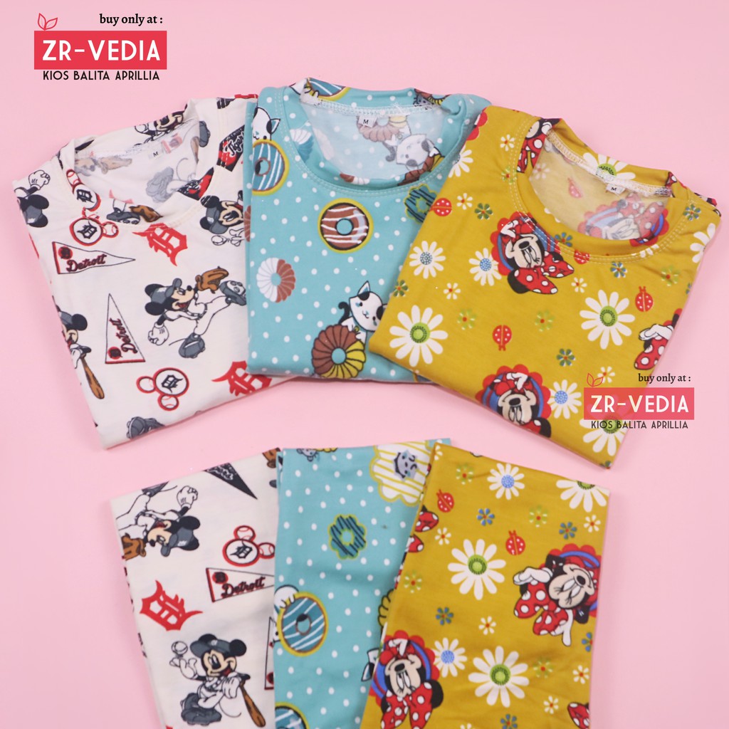 Pajamas Sunday uk 7-8 Tahun / Setelan Anak Perempuan Branded Karakter Piyama IMPORT Baju Tidur