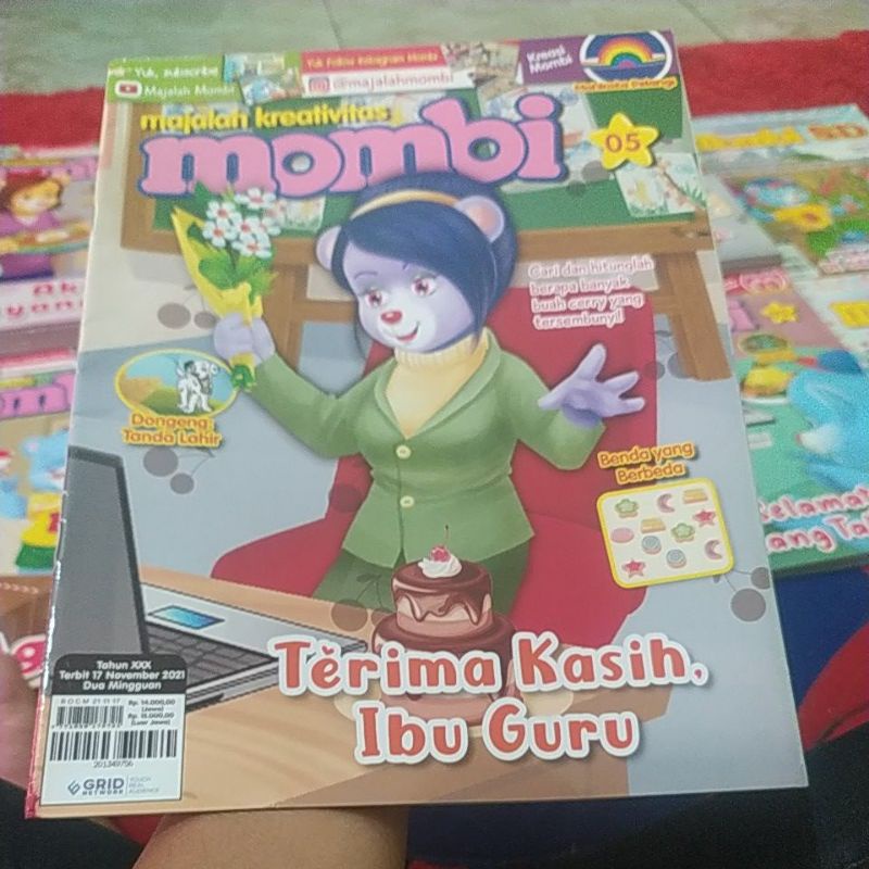 BARU majalah MOMBI 2021/2022 anak2 TK DAN SD-mombi edisi 5