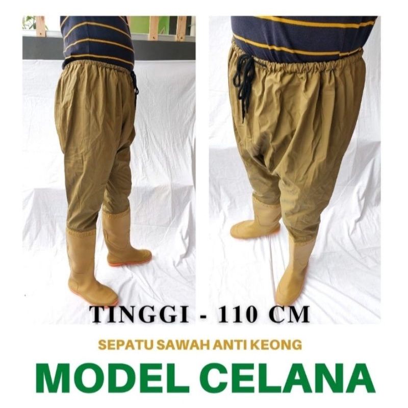 SEPATU CELANA 110 CM SEPATU PANJANG TANI SEPATU SAWAH KERJA KEBUN EMPANG SEPATU TINGGI SEPATU CELANA