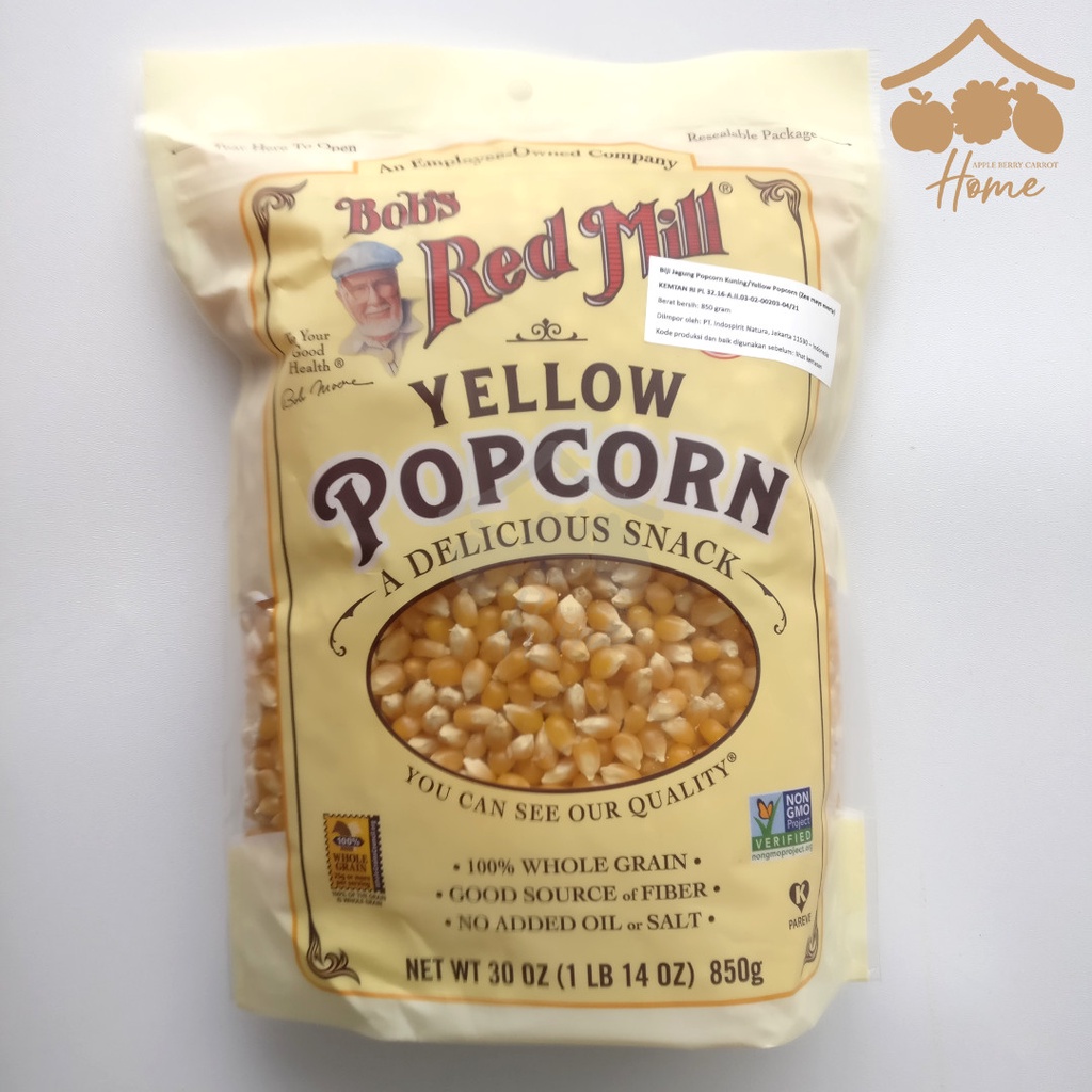 

Bob Red Mill Corn Popcorn Yellow 30 oz 850gr 30oz Bob's bobs s 850 gr