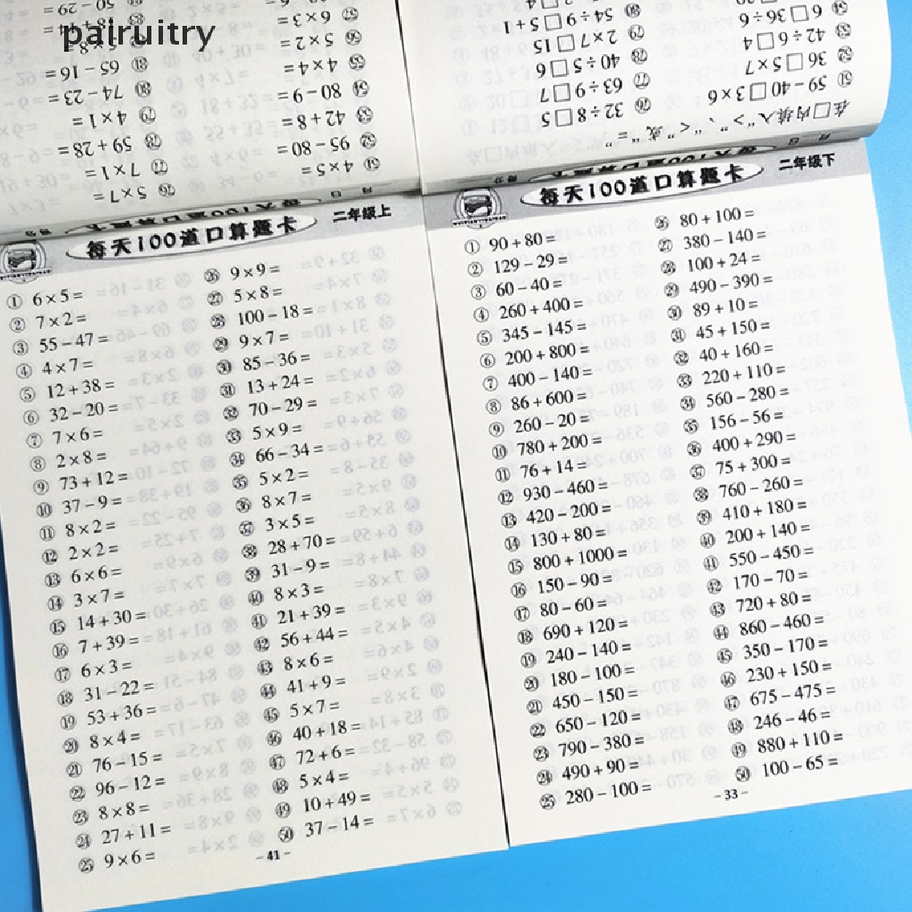 Prt Buku Copybook Perkalian Matematika Untuk Anak Belajar