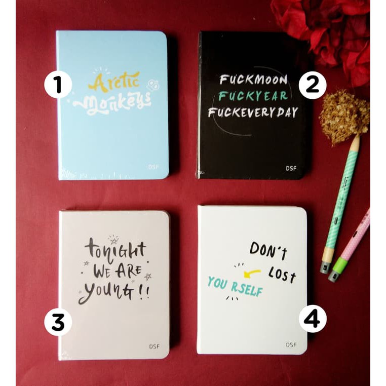 

Buku Diary Notes / Diary Notebook Fancy Hardcover - Tumblr Quotes Murah