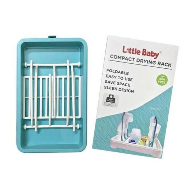 Rak pengering botol susu bayi Little Baby tanpa penutup Compact Drying Rack 1217 Makassar