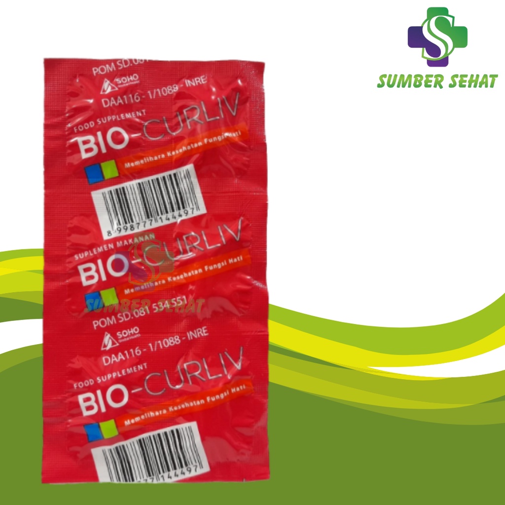 BIOCURLIV STRIP 6 KAPSUL