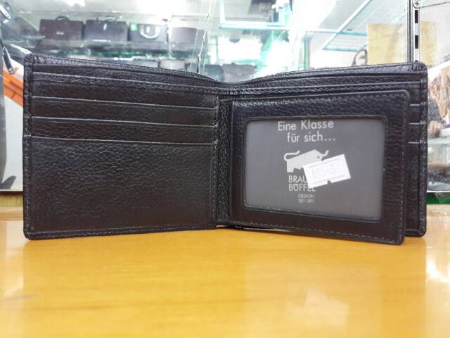 DOMPET KULIT PRIA TIDUR IMPORT BRANDED | BRAUN BUFFEL JERUK HITAM