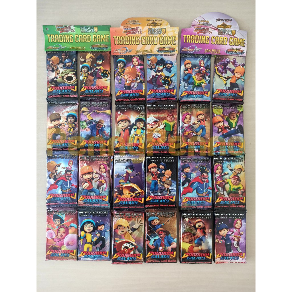 Kartu Trading Card  Game Boboiboy  Galaxy  1 Pack isi 10 