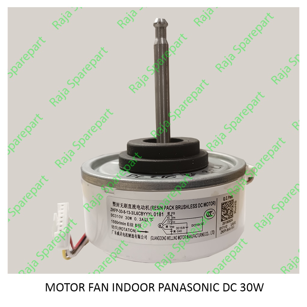 Motor Fan Indoor AC Panasonic DC 30 Watt (Ukuran ada di gambar)