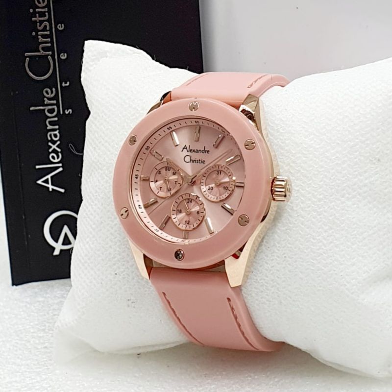ALEXANDRE CHRISTIE AC2989 AC 2989 JAM WANITA ROSEGOLD PEACH ORIGINAL