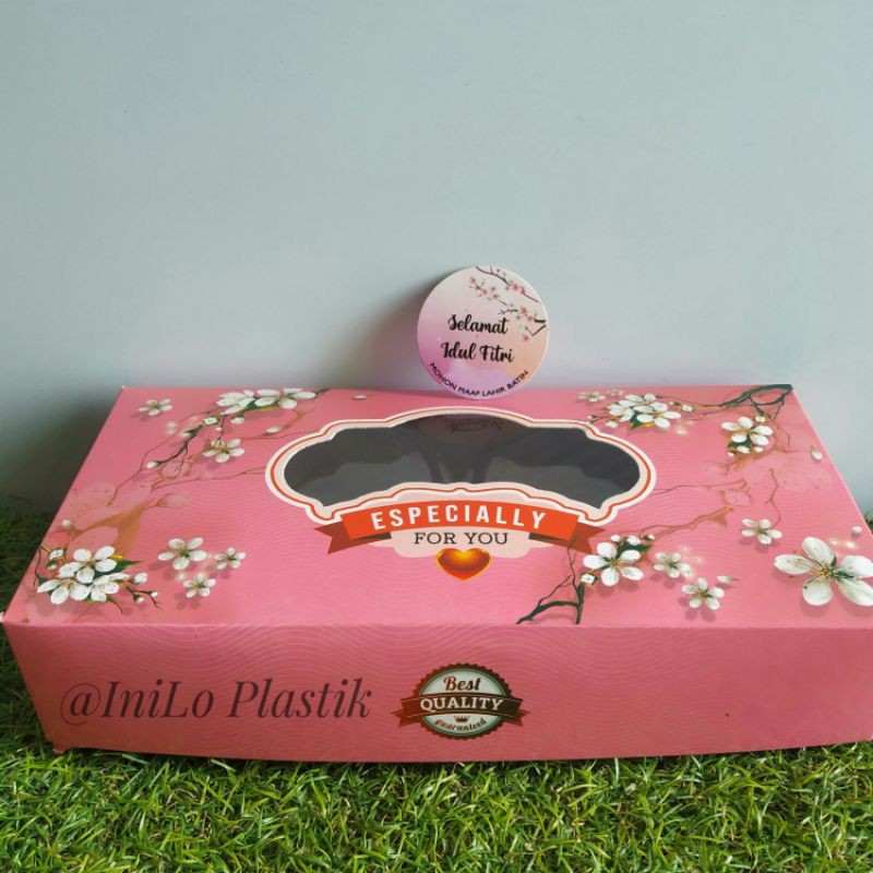 

@10pcs Dus Pink Motif Bunga/ Dus toples Kue 250gr / Box Hampers / Box Parcel