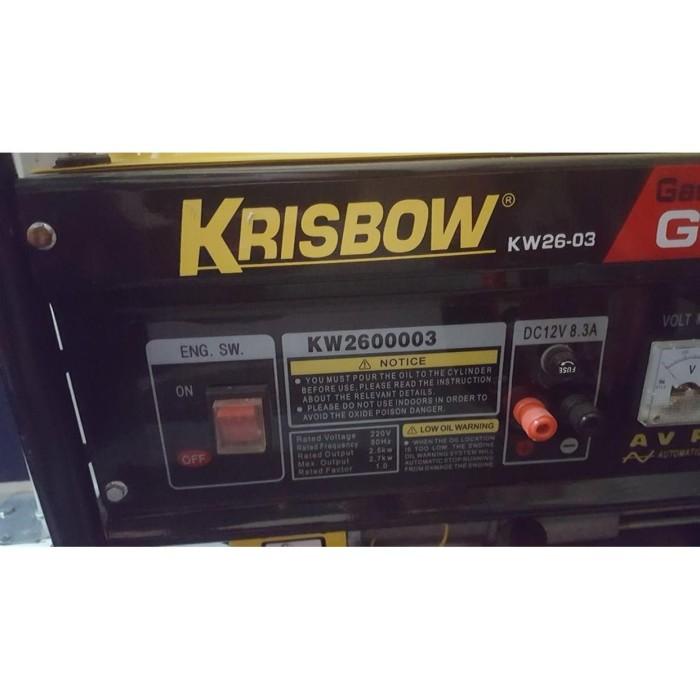 Perkakas / Genset Krisbow 2700W 1Ph Kw26-03 Gasoline Generator