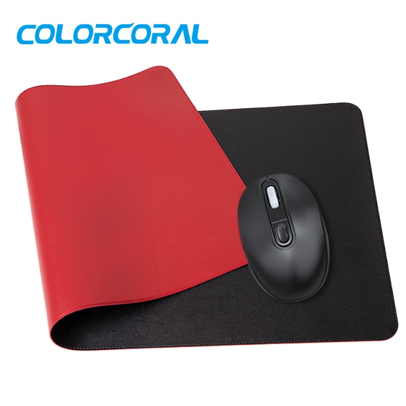 ColorCoral Big Mouse Pad Mouse Wireless Set Hitam Pink