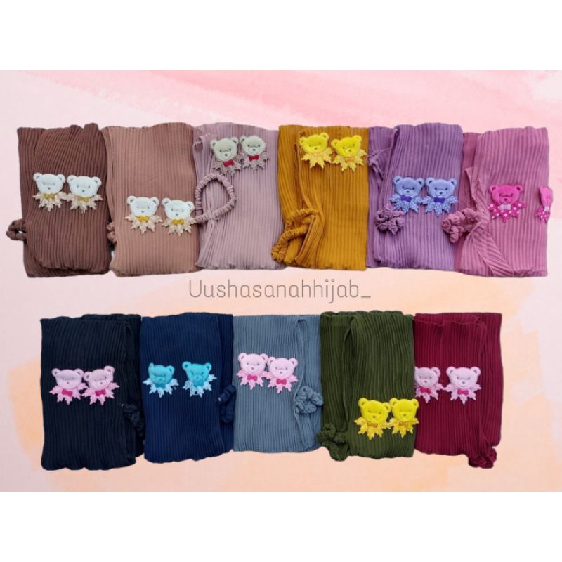 [ Asyiffa HIjab ]••SHANAZ••pasmina ceruty babydoll•••pasmina plisket anak