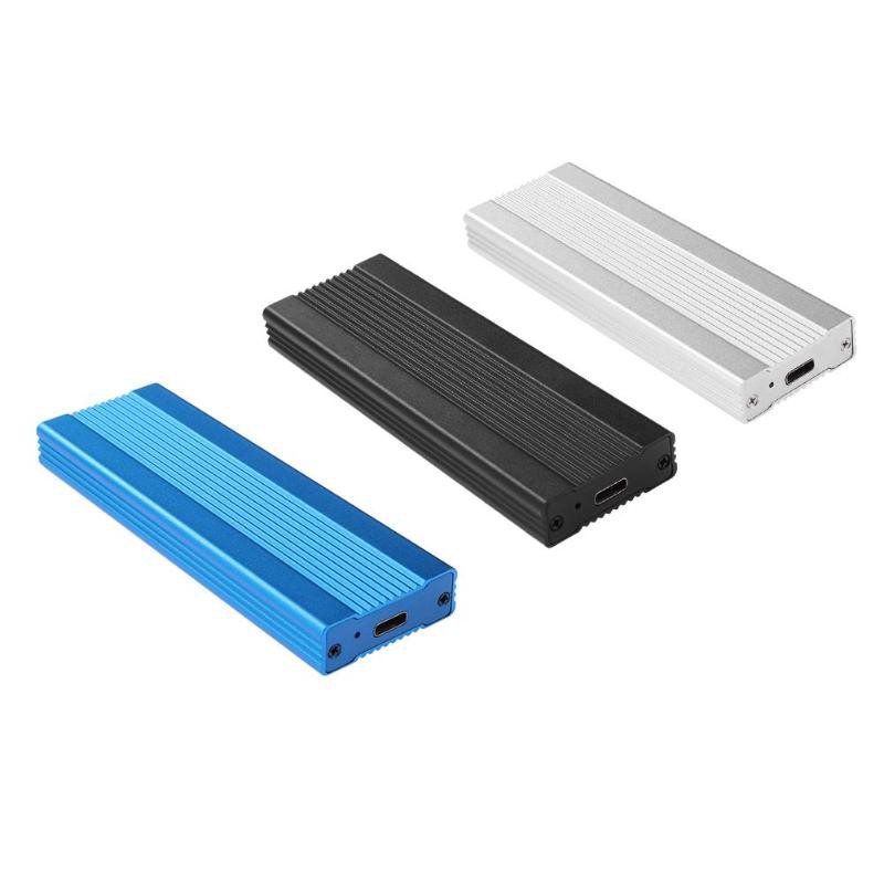 Bebas ongkir NVME M.2 Enclosure Full Aluminium HDD Enclosure HDD Case Mobile HDD Box TYPE C 3.1