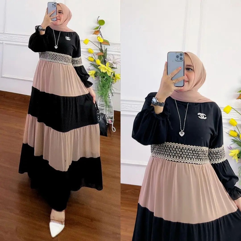 Fauzi Gamis Ceruty / Gamis Ceruty Babydoll / Gamis Ceruty Polos / Gamis Ceruty Jumbo / Dress Muslimah Ceruty / Dress Muslimah Ceruty babydoll terbaru 2022 / gamis lebaran 2022 / gamis muslimah kekinian / gamis lebaran terbaru