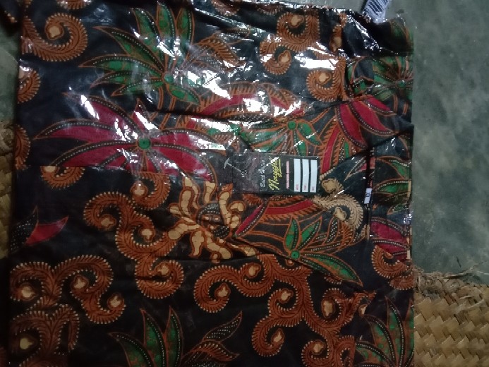 Rama Shinta Couple - Sarimbit Batik Couple Atasan Blouse Lonceng Manda Seno Mega Mendung Biru Kipas