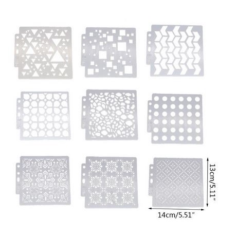 Plastic Stencil - Stensil Dekorasi Motif_GRS21 (14x13cm)