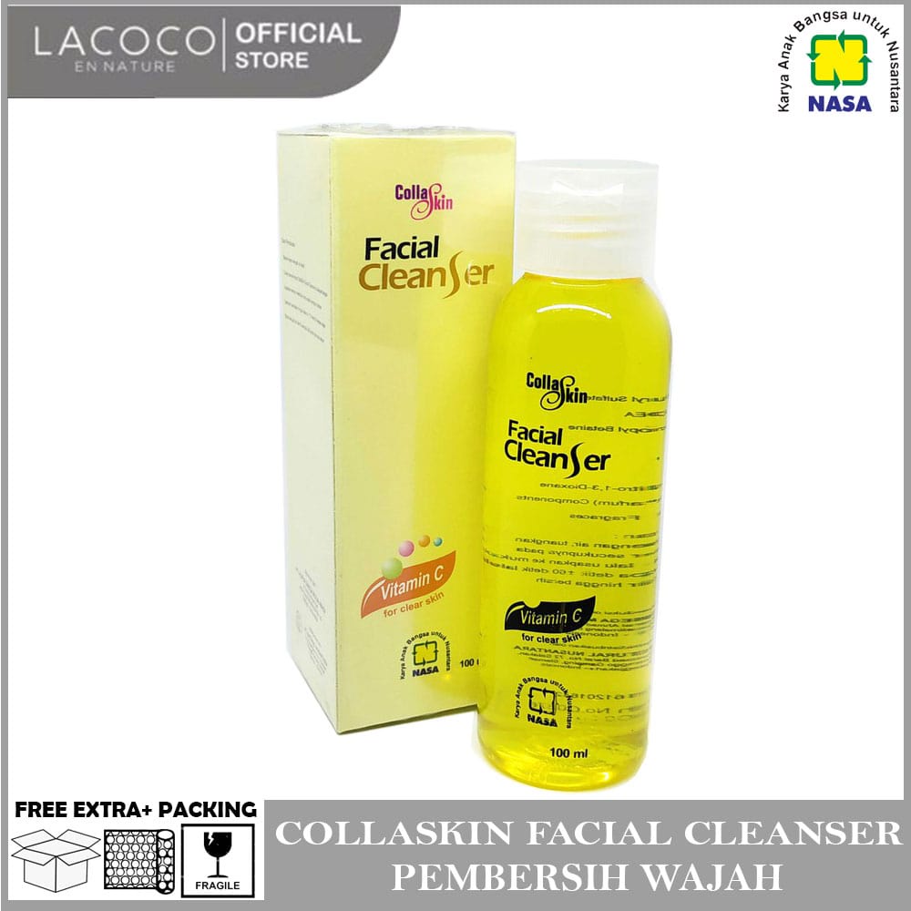 PEMBERSIH WAJAH - COLLASKIN FACIAL CLEANSER - PEMBERSIH MUKA - PEMUTIH WAJAH BPOM - PENCERAH WAJAH -