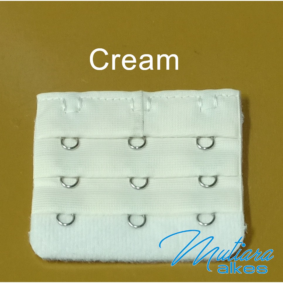 Pengait Bra Extension / Penyambung tali BH 3 kait / Sambungan Bra Save-Cream