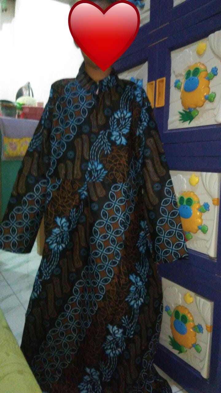 Maura Couple - Sania Ruffle Batik Couple Ori Ndoro Jowi Dnt Garansi