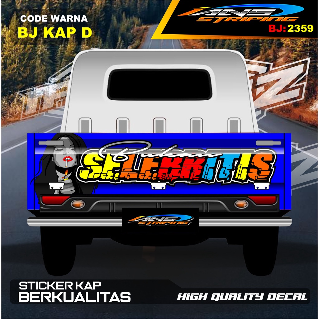 STIKER BAK BELAKANG GRANMAX / STICKER VARIASI GRANMAX PICK UP / DECAL STIKER CARRY PICK UP / STIKER VARIASI PICK UP L300