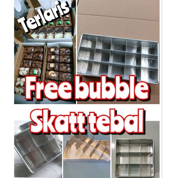 LOYANG SEKAT BROWNIES SEKAT FREE BUBBLE WRAP 30x10x4 24x10x4 20X10X4 22X10X4 10X10X4 LOYANG BRONIS SKAT 0,8 MURAH TERJANGKAU