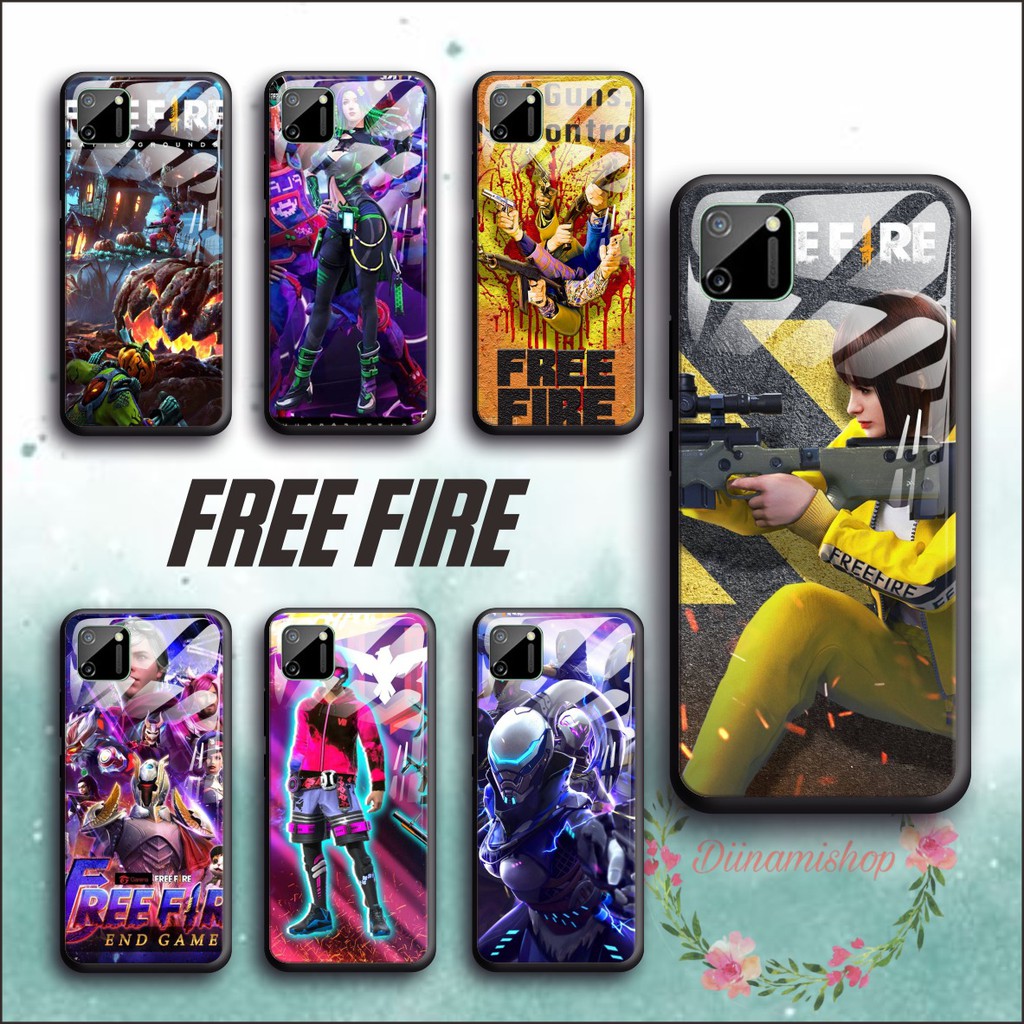 Softcase Back Case Glass Free Fire Oppo a3s a31 a7 f9 a5s a71 a83 f1s f5 f7 a91 DS36