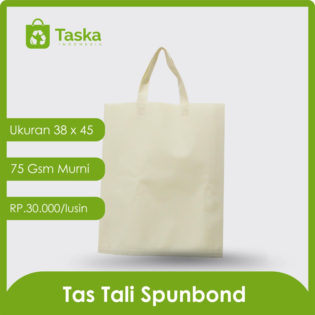 

Tas press spunbond tali 38x45 ( warna cream ) Rp 30.000/lusin