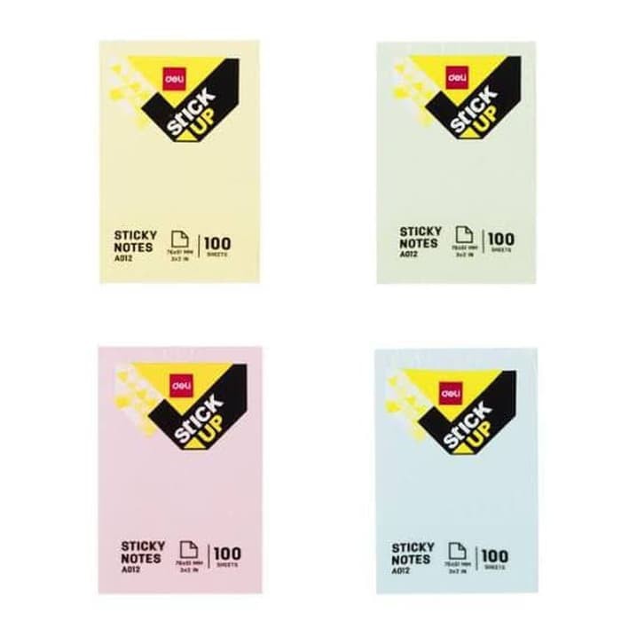 

Jual STICKY NOTES MEMO WARNA PASTEL STICK NOTES MEMOPAD MEMO TEMPEL 50X76 terbaik