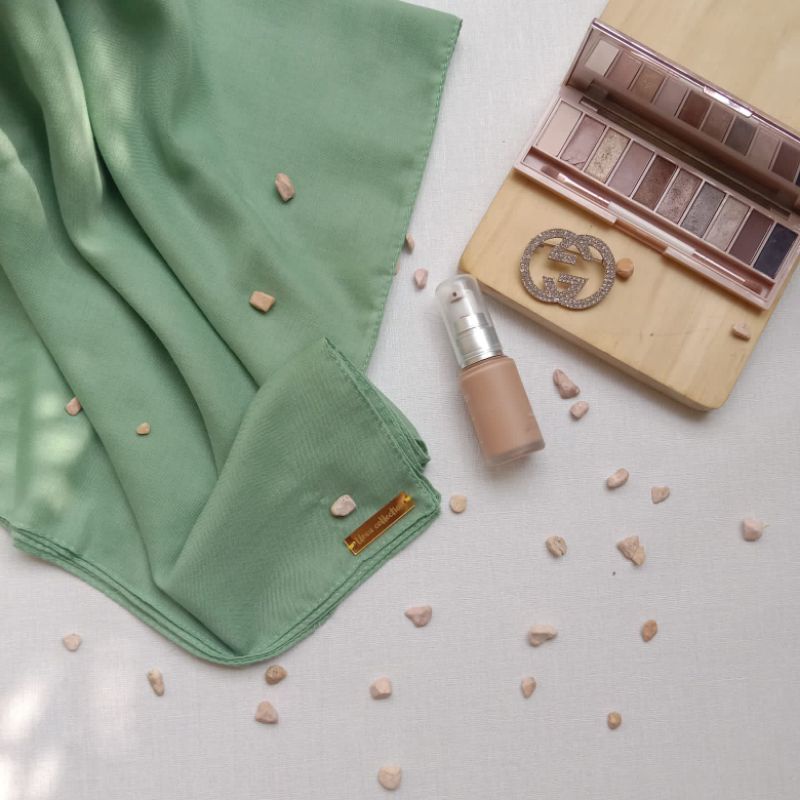 Hijab Segi Empat Paris Premium-green sea
