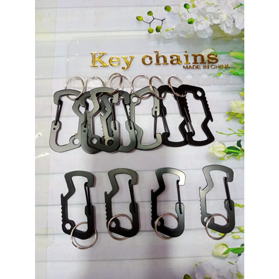 Carabiner Stainless / Gantungan Kunci with Bottle Opener | yanna866