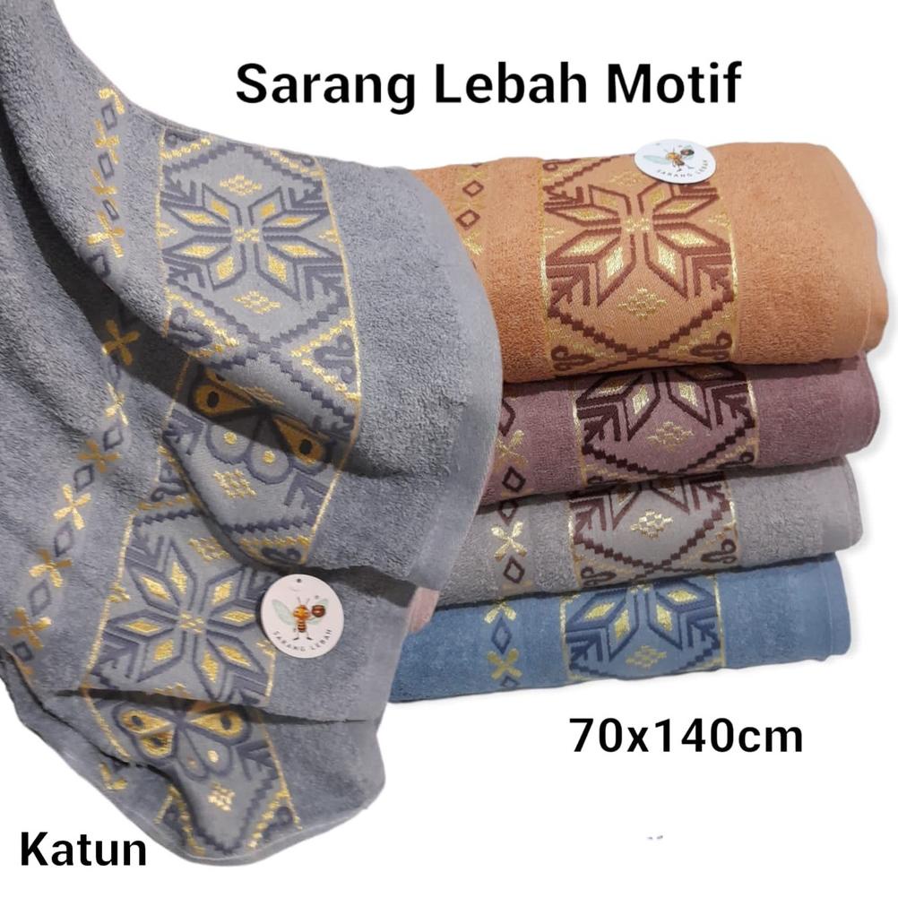 JH HANDUK MANDI DEWASA UK 70X140 SARANG LEBAH BAHAN KATUN TERMURAH TERMURAH...,,,,,