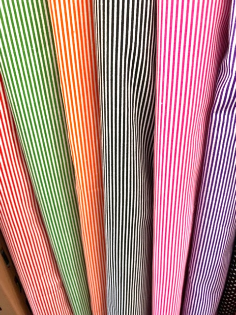 Kain Katun Motif Garis Salur Motif Stripes