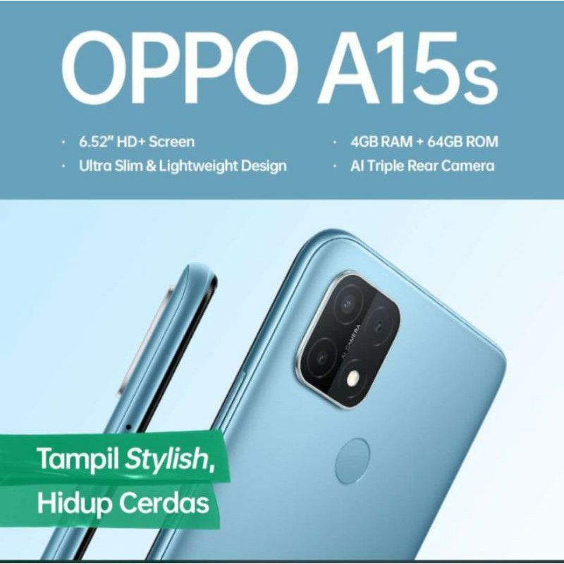 Oppo A15s Ram 4GB/64GB AI Triple Real Kamera Battrai 4230mAh Garansi Resmi-1
