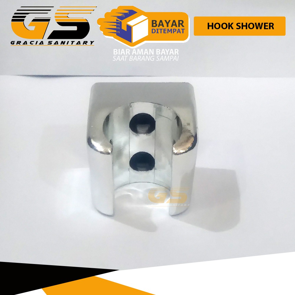 Holder / Breket Selang Shower Holder Kepala Kamar Mandi / Tempat Selang Shower