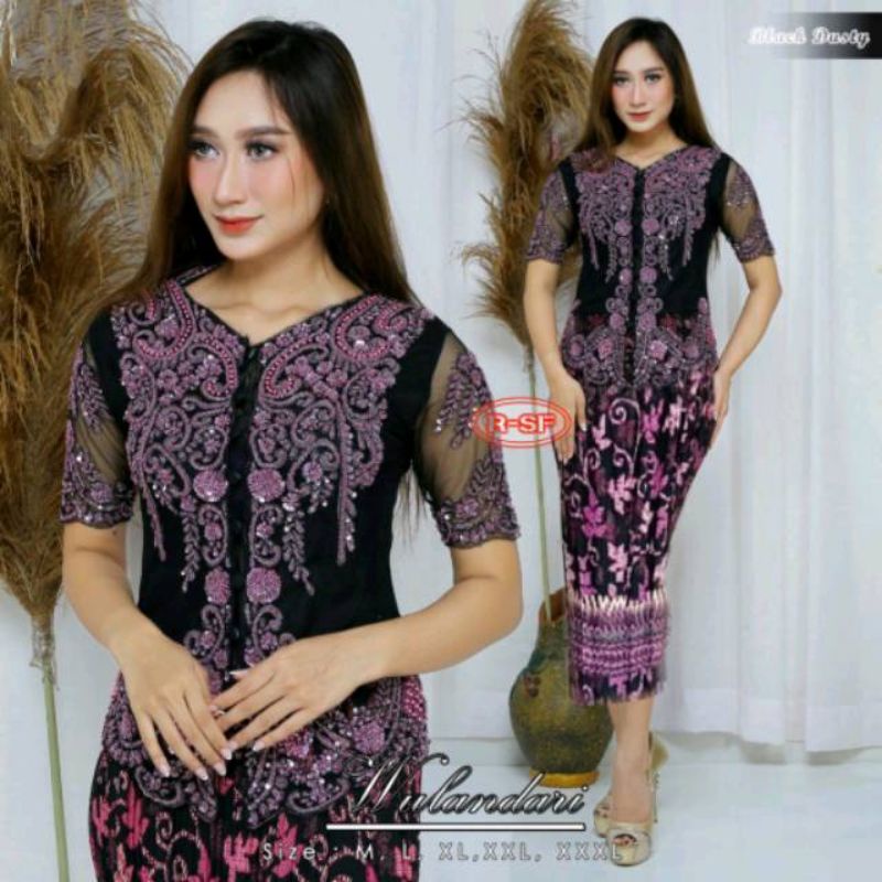 SETELAN KEBAYA PAYET PENDEK/KEBAYA PAYET MODERN/KEBAYA PESTA PAYET