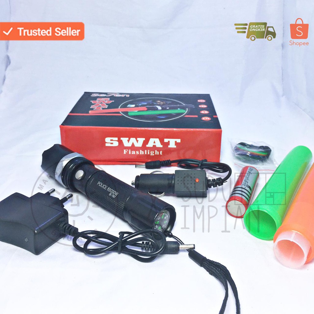 Senter police swat sx-8008 se7en/ SWAT Police 2 lalin / 2 lalin double cone LALU LINTAS