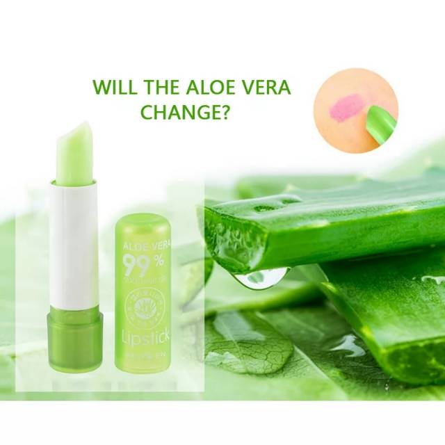 (BISA COD) LIPSTIK ALOE VERA / LIPBALM ALOE VERA / LIPSTICK [[PADAT]]