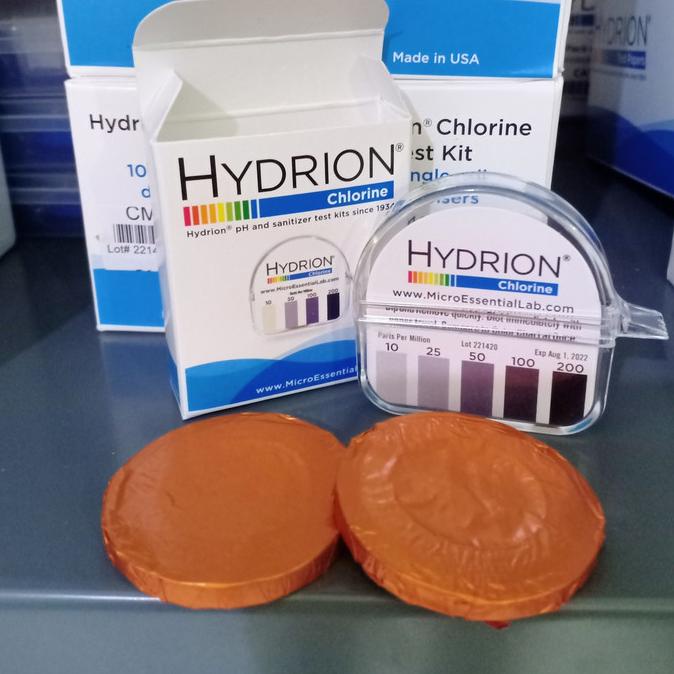 Hydrion Cm-240, Chlorine Test Paper, Range : 10-200 Ppm