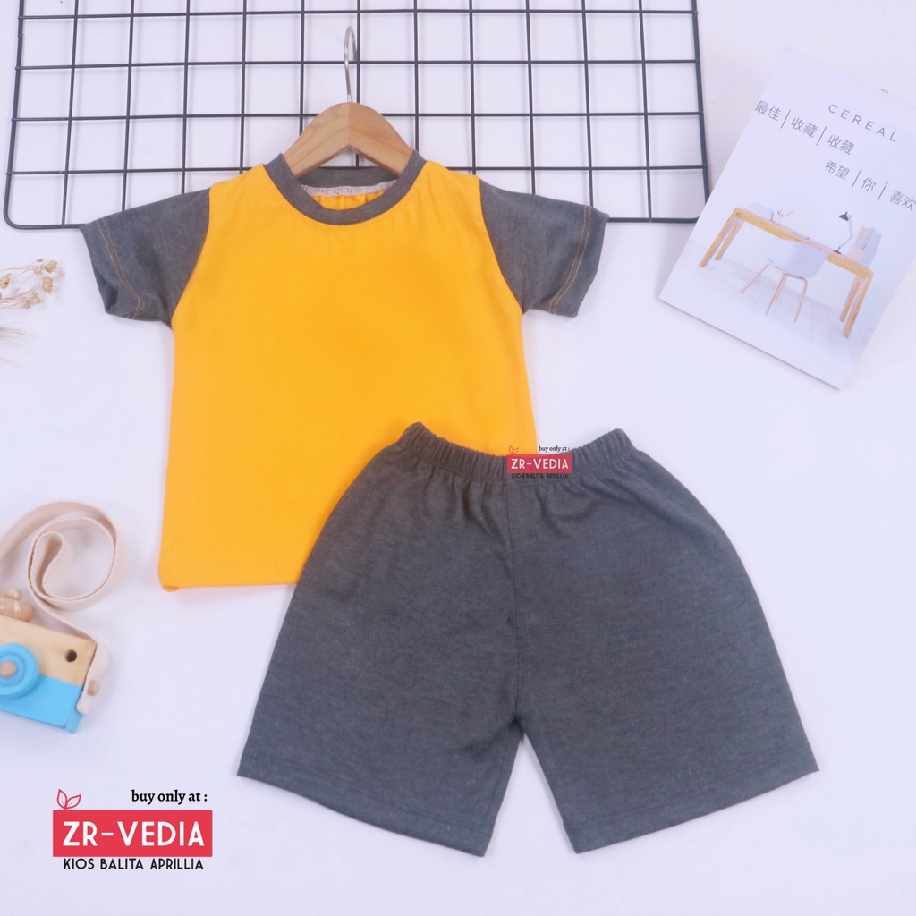 Set Bubu Bayi 6-18 Bulan / Setelan Baby Lengan Celana Pendek Import Baju Piyama Anak Laki Perempuan