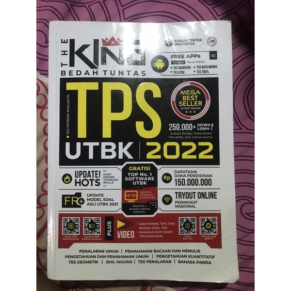 The King Tps utbk 2022 +  free drilling utbk saintek