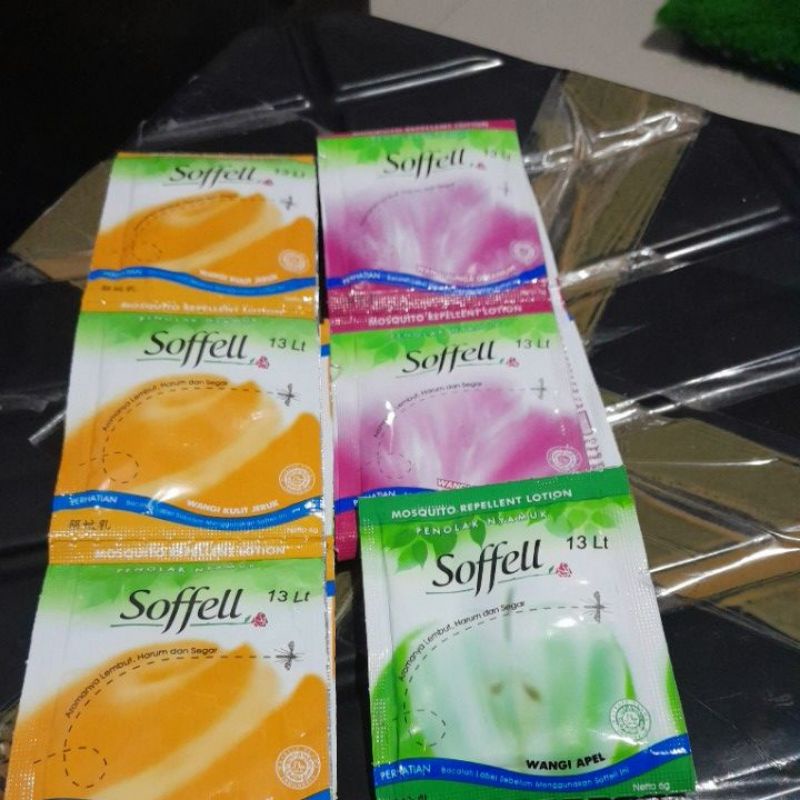 Anti nyamuk penolak nyamuk soffell sofel sachet isi 12 pcs