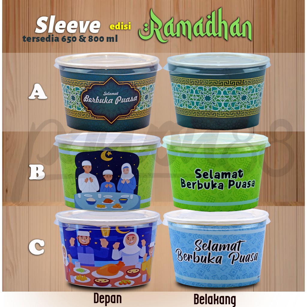 

Sleeve Paper Bowl - Selamat Berbuka Puasa - Edisi RAMADHAN - Idul FItri -(30 Pcs )
