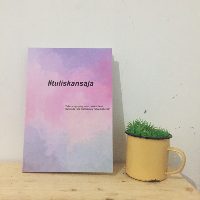 

Buku catatan custom A5 Softcover isi 50 lembar bookpaper