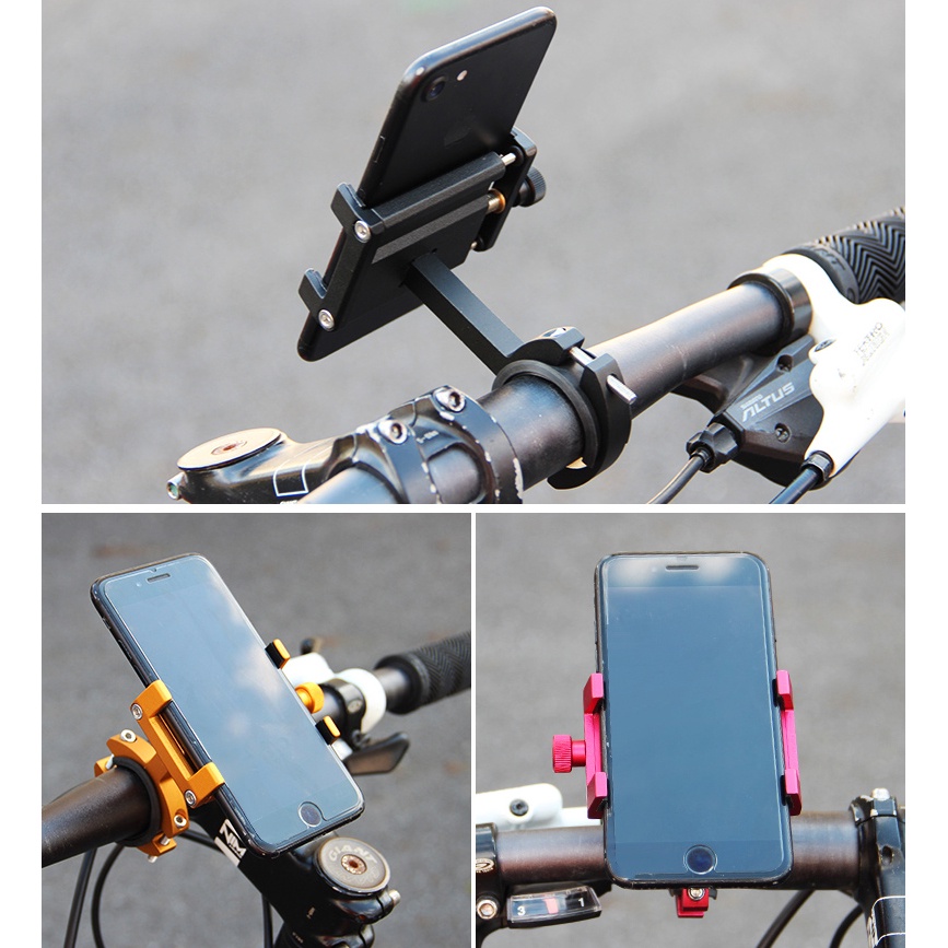 Smartphone Holder Sepeda Handle Bar Bike Mount - YP0715043 - OMSX0EBK Black