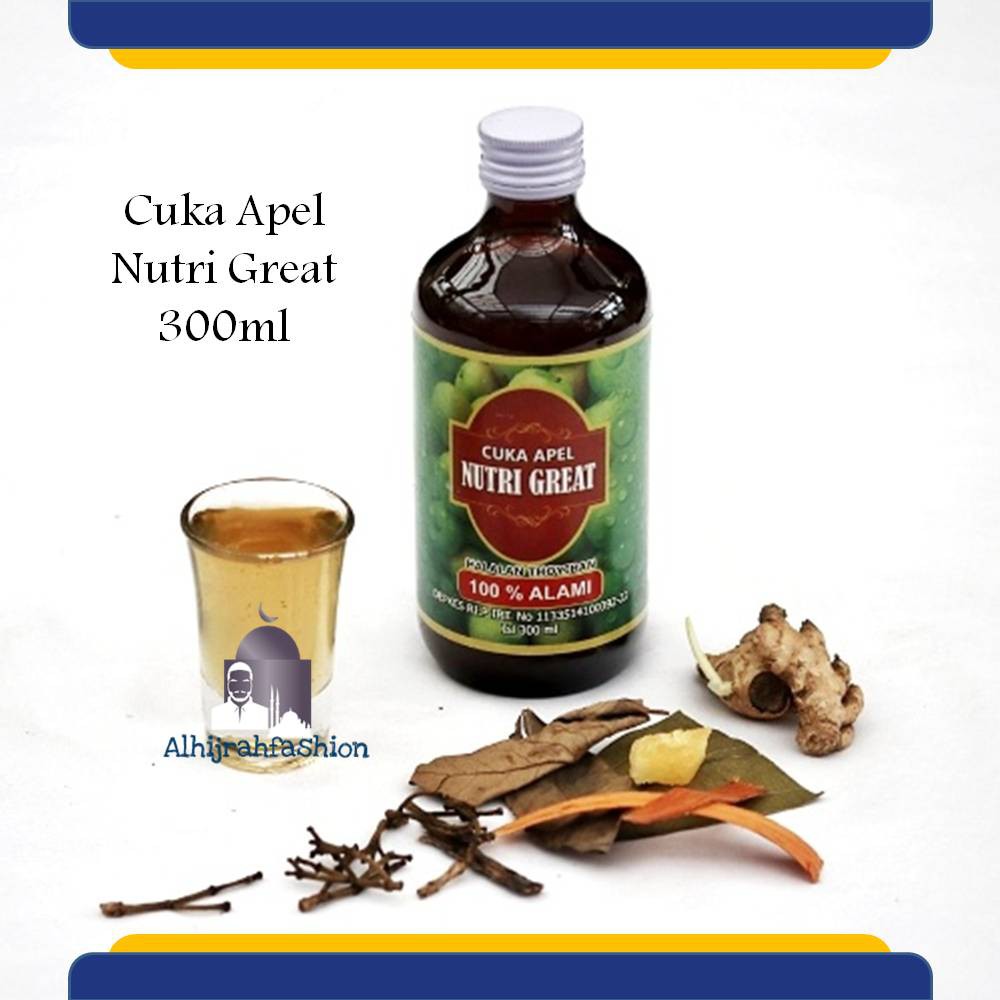 

Cuka Apel Nutri Great 300ml bukan Cuka Apel Bragg bukan Tahesta