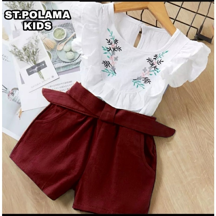 Mz_onlineshop / Setelan anak cwe 3_4 tahun / Setelan anak cwek / SET POLAMA KIDS / setelan anak cewek / Setelan anak perempuan / Baju anak perempuan /setelan anak cewek / setelan anak perempuan umur 3 tahun / Setelan anak perempuan 3 tahun-2