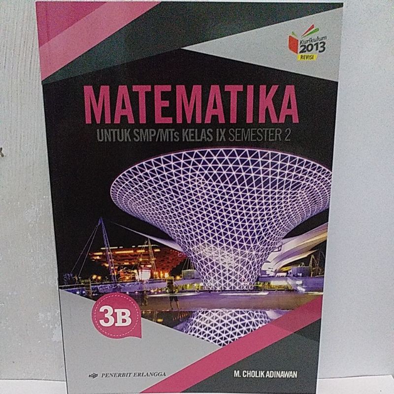 Jual Buku MATEMATIKA Jilid 3B Untuk SMP/MTs Kelas IX Erlangga | Shopee ...