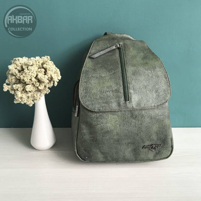 TAS RANSEL WANITA EMQYU HIJAU